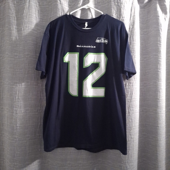 Alstyle Other - Alstyle Navy Seahawks 12th MAN Fan  Jersey Style T-Shirt Size-XL